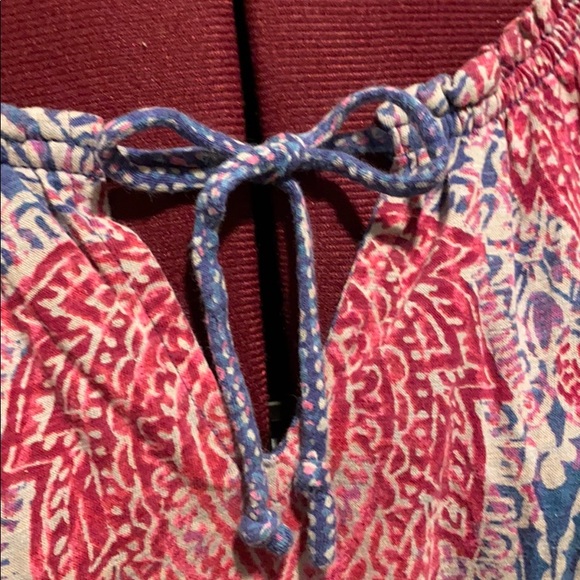 Lucky Brand, key hole tie front shirt - Picture 5 of 6